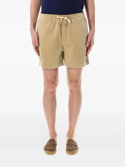 Polo Ralph Lauren Traveler Icon Logo Slim Fit Mid Swim Shorts In Neutral