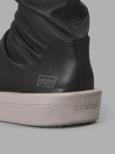 Shop Rick Owens X Adidas Men's Black Mid Stretch Boot Sneakers