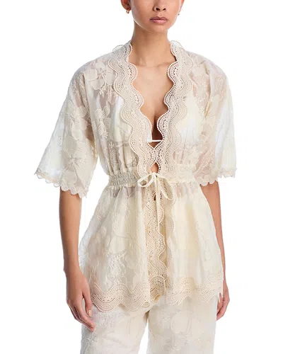 Waimari Kimono Top In White