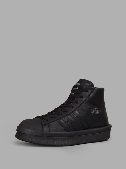 rick owens black adidas edition mastodon sneakers