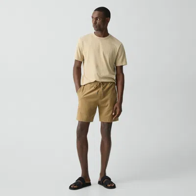 Theory Cotton Terry Cloth Drawstring Shorts
