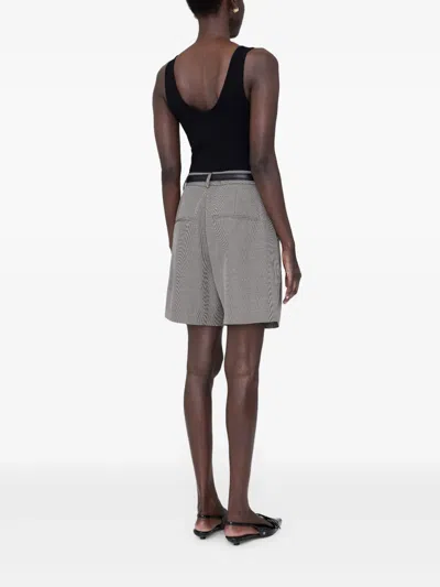 Anine Bing Belt Loop Shorts