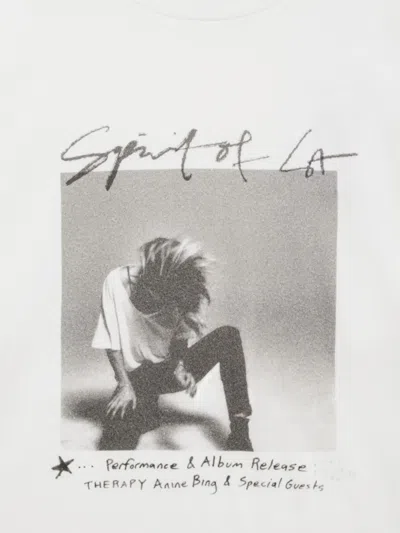 Anine Bing Womens Ivory Ashton Relaxed-fit Cotton-jersey T-shirt Xs In White