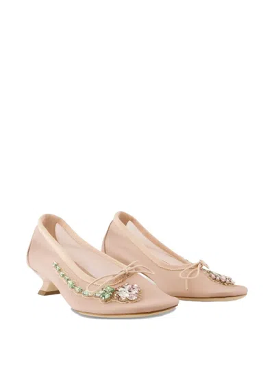 Simone Rocha Mesh Ballerina Heel