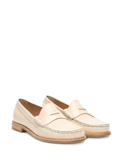 Stuart Weitzman Lottie Loafers In Neutral