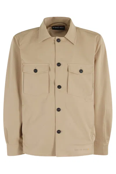 Save The Duck Beige 'bard' Jacket With Pockets
