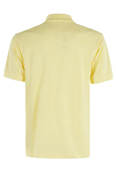 Lacoste Classic Fit Short Sleeve Pique Polo Shirt In Light Yellow