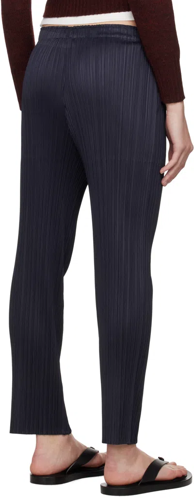 Issey Miyake Navy June New Colorful Basics 4 Trousers