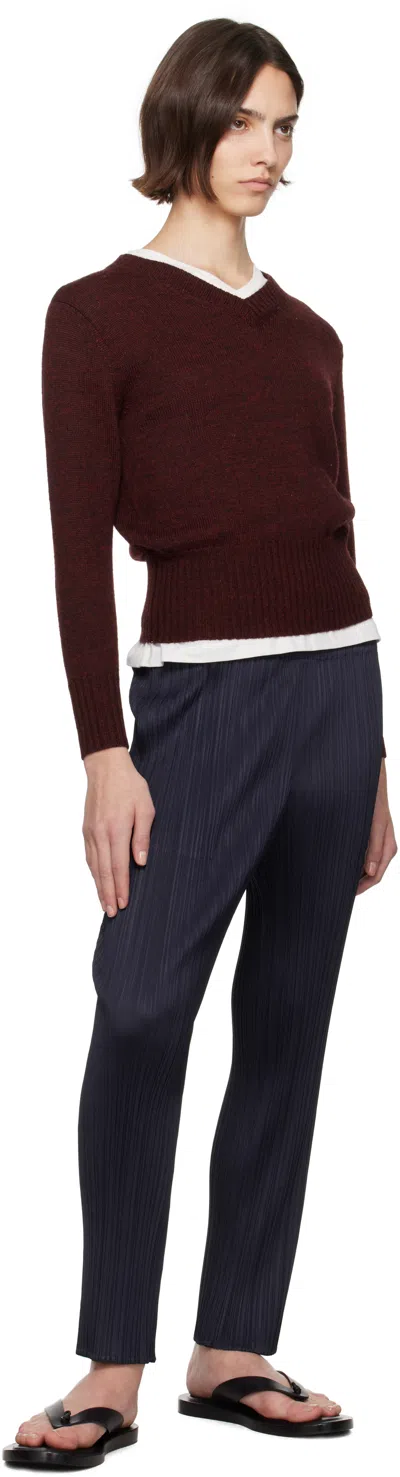 Issey Miyake Navy June New Colorful Basics 4 Trousers