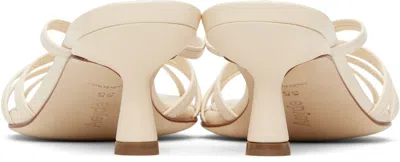 Aeyde Women's Abby Nappa Leather Creamy Sandal