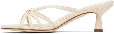 Aeyde Women's Abby Nappa Leather Creamy Sandal