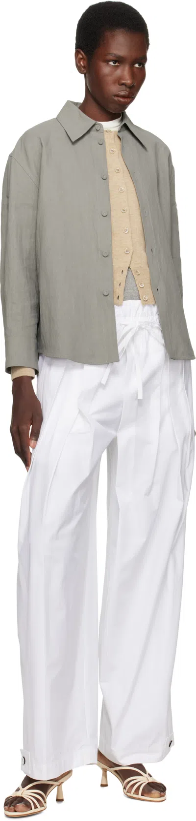 Aeyde Women's Abby Nappa Leather Creamy Sandal