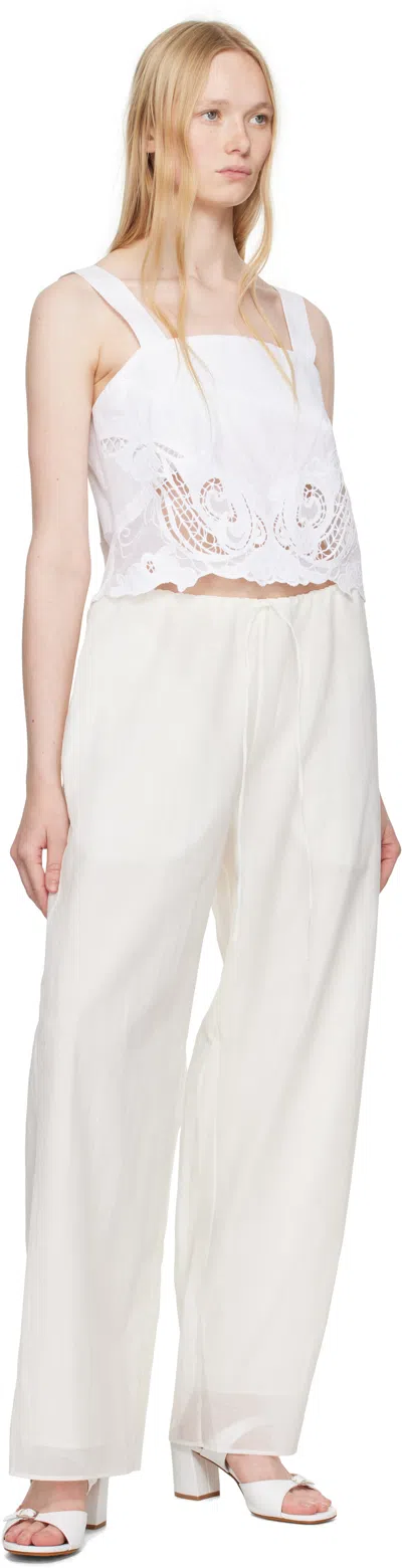 Rag & Bone Clem Embroidered Trim Cotton Tank