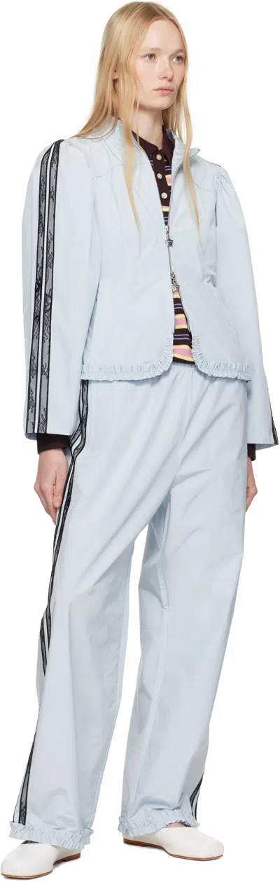 Sandy Liang Blue Eileen Jacket