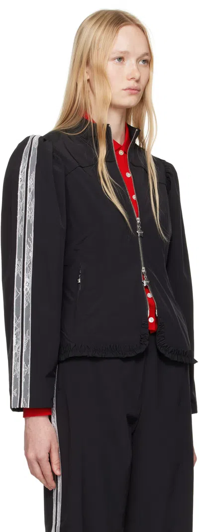 Sandy Liang Black Eileen Jacket In Black