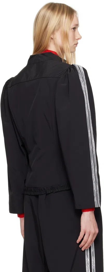 Sandy Liang Black Eileen Jacket In Black