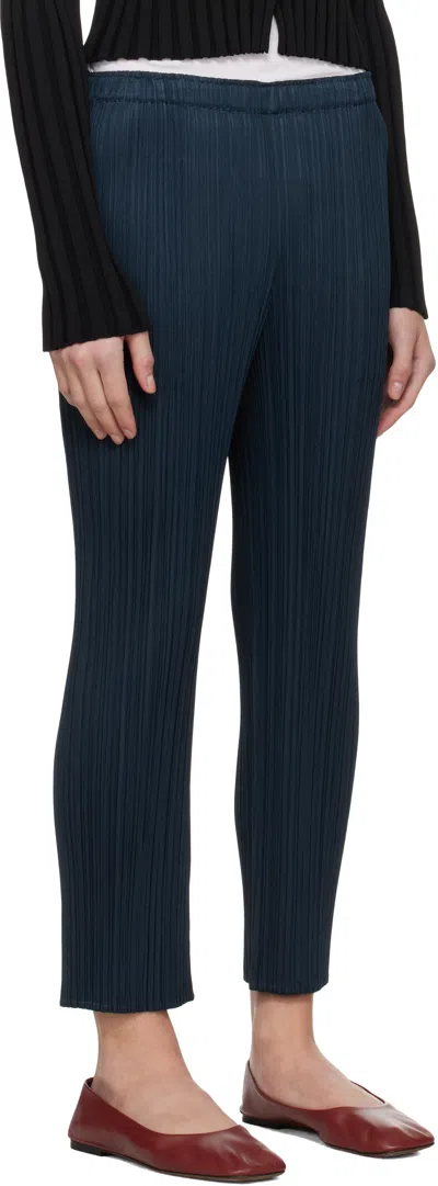 Issey Miyake Navy Monthly Colors April Trousers