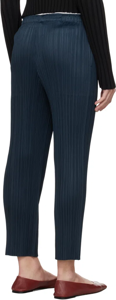 Issey Miyake Navy Monthly Colors April Trousers
