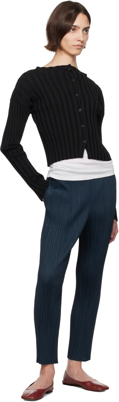 Issey Miyake Navy Monthly Colors April Trousers