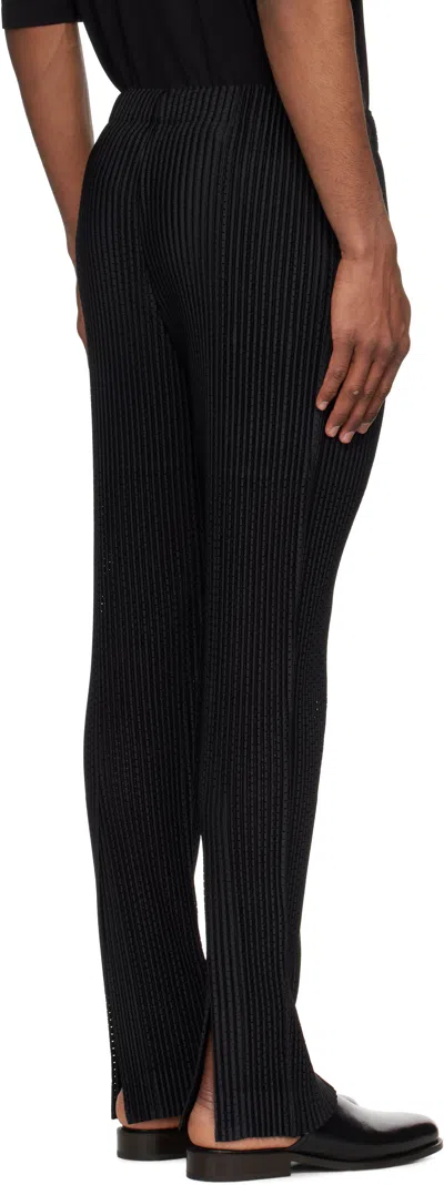 Issey Miyake Black Outer Mesh Trousers