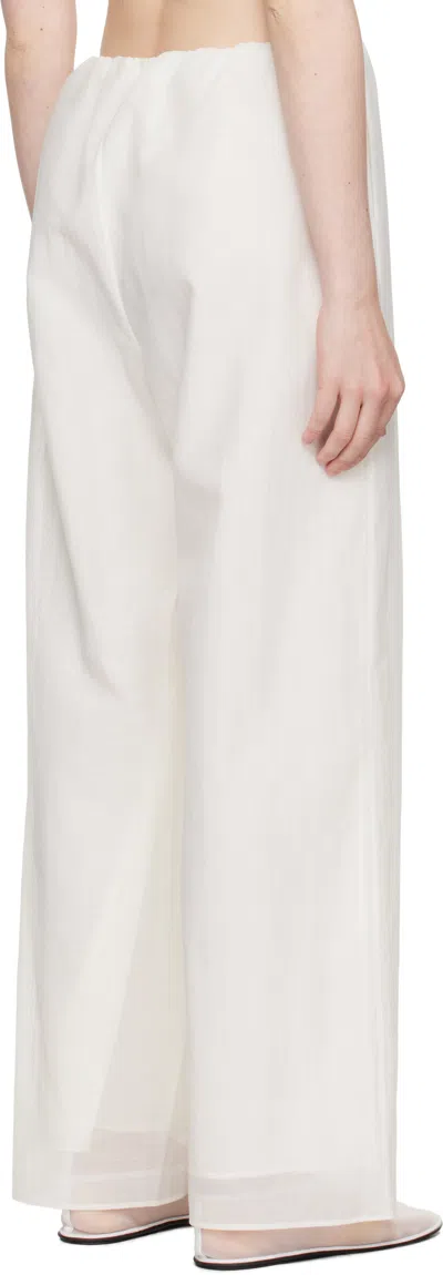 Ruohan White Rae Trousers