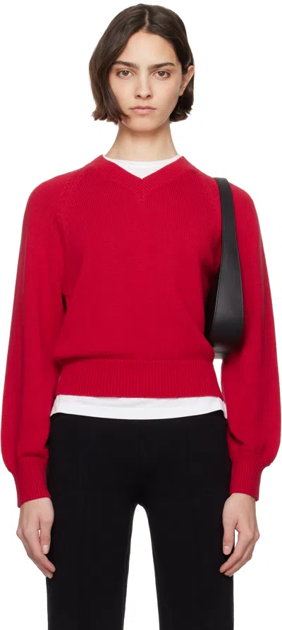 High Sport Red Veronica Sweater In Red
