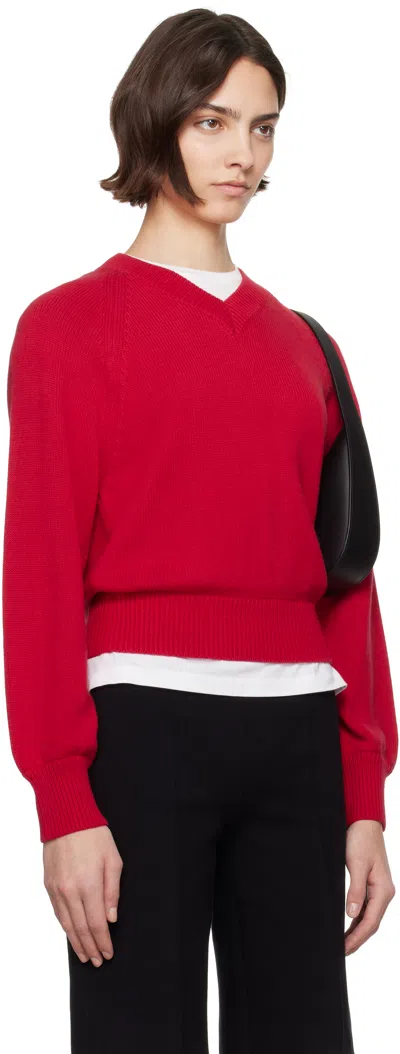 High Sport Red Veronica Sweater In Red