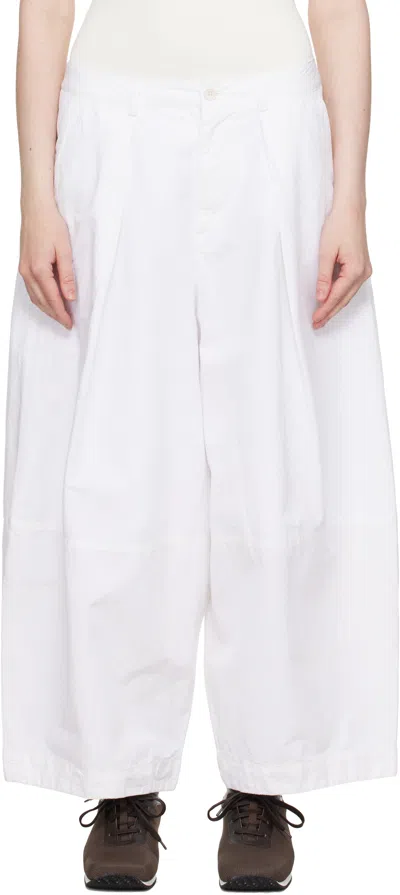 Ymc You Must Create White Deadbeat Trousers