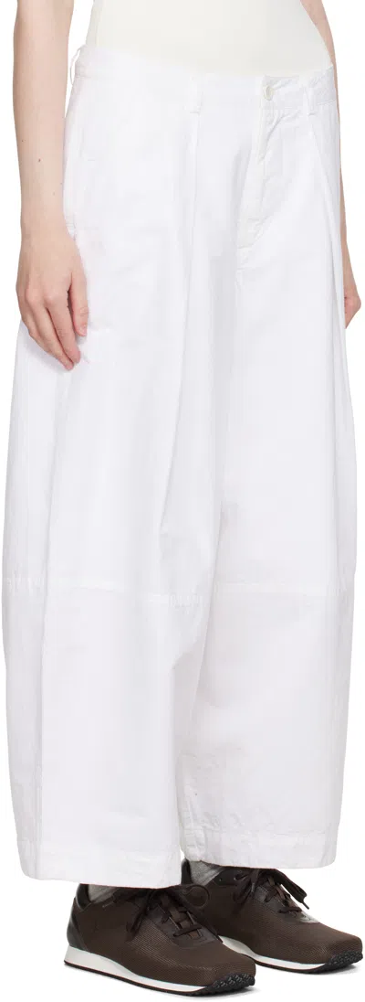 Ymc You Must Create White Deadbeat Trousers