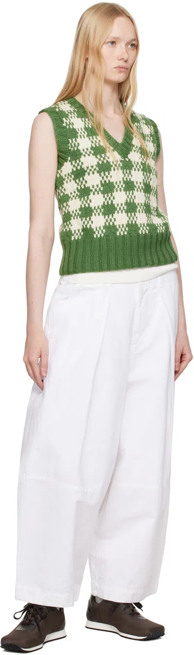 Ymc You Must Create Sleeveless Knitted Vest In Green