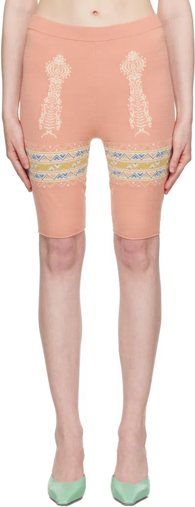 Conner Ives Pink Bike Shorts In Pink