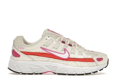 Pre-owned Nike P6000 Essential (women's) Sneakers In Pale Ivory/fire Pink/team Orange