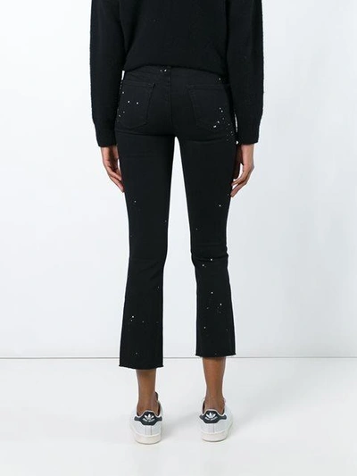 Shop J Brand Cropped Bootcut Jeans In Black