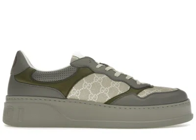 Pre-owned Gucci Men's  Gg Sneaker Sneakers In White/beige In Multi