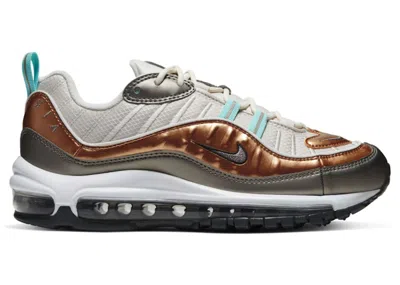 Pre-owned Nike Air Max 98 Metallic Bronze (women's) Sneakers In Phantom/copper Teal In Multi