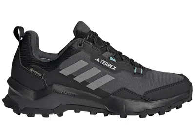 Pre-owned Adidas Originals Terrex Ax4 Goretex Grey (women's) Sneakers In Core Black/grey Three/mint Ton In Multi