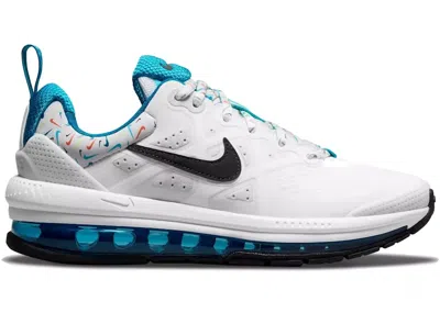 Pre-owned Nike Air Max Genome Swooshfetti Sneakers In White/black/imperial Blue In Multi