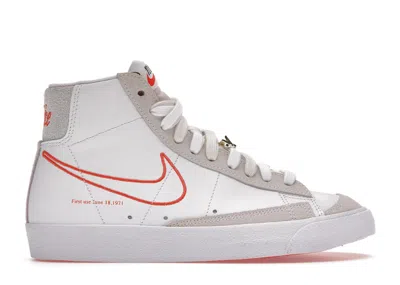 Pre-owned Nike Blazer Mid 77 Se First Use (women's) Sneakers In Summit In White/orange/summit White In Multi