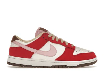 Pre-owned Nike Dunk Low Prm Bacon (women's) Sneakers In Sport Red/sheen/sail In Multi