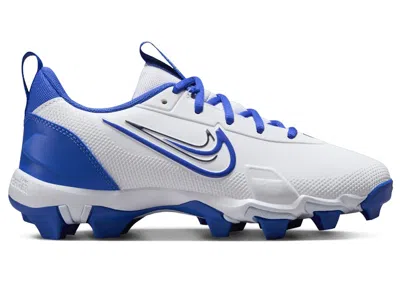 Pre-owned Nike Force Trout 9 Keystone Sneakers In White/midnight Navy Blue/hyper Royal