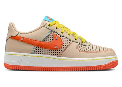 Pre-owned Nike Air Force 1 Low D.i.y. Diorama Sneakers In Sanddrift/safety Orange/phantom In Multi