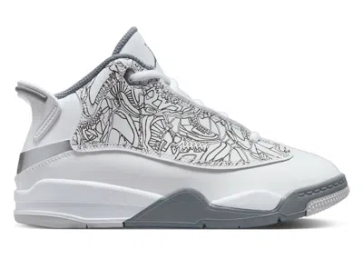Pre-owned Jordan Dub Zero Cool Grey Sneakers In White/metallic Silver/neutral Grey In Multi