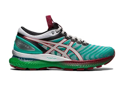 Pre-owned Asics Fn1s Gelnimbus 22 Developed By Kiko (women's) Sneakers In Teal/red/silver In Multi