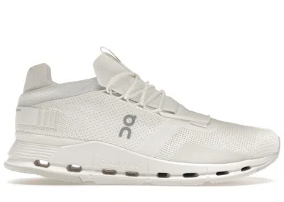Pre-owned On Men's  Running Cloudnova Undyed (2023) Sneakers In White