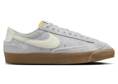 Pre-owned Nike Blazer Low '77 Vintage Gum (women's) Sneakers In Football Grey/gum Light Brown/team Orange In Multi