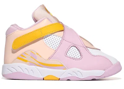 Pre-owned Jordan 8 Retro Light Arctic Pink Sneakers In Orange Pearl/white/university Gold