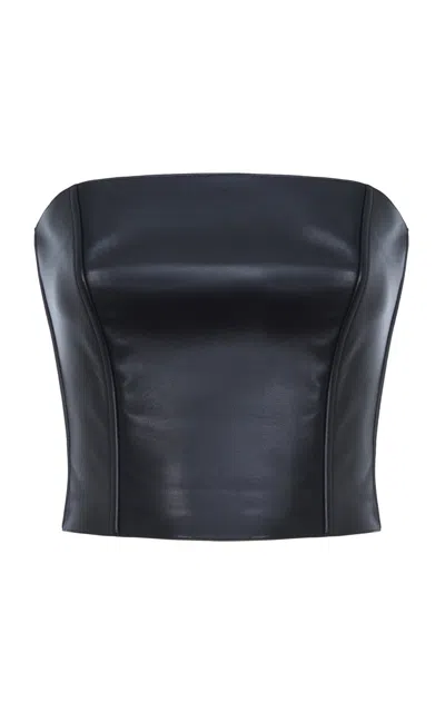 Ralph Lauren Gwyneth Lambskin Bustier