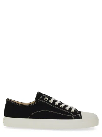 Moschino Sneakers In Canvas Edge In Black