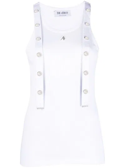 Attico Strap Detail Ribbed Tank Top