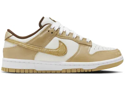 Pre-owned Nike Dunk Low Lx Be The One (women's) Sneakers In Phantom/metallic Gold/white